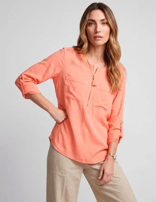 Blusa margaret manga 3/4 para mujer
