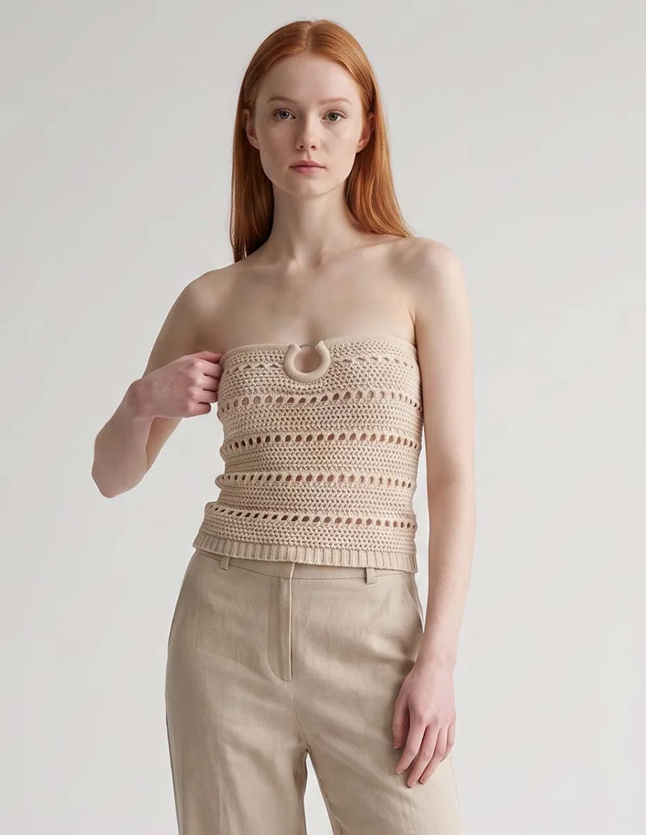 Top Pacsun escote bardot