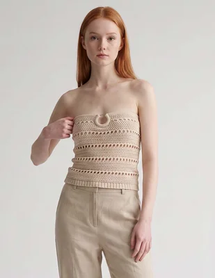 Top Pacsun escote bardot