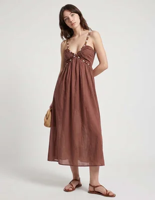 Salida de playa vestido Selmark con herraje para mujer