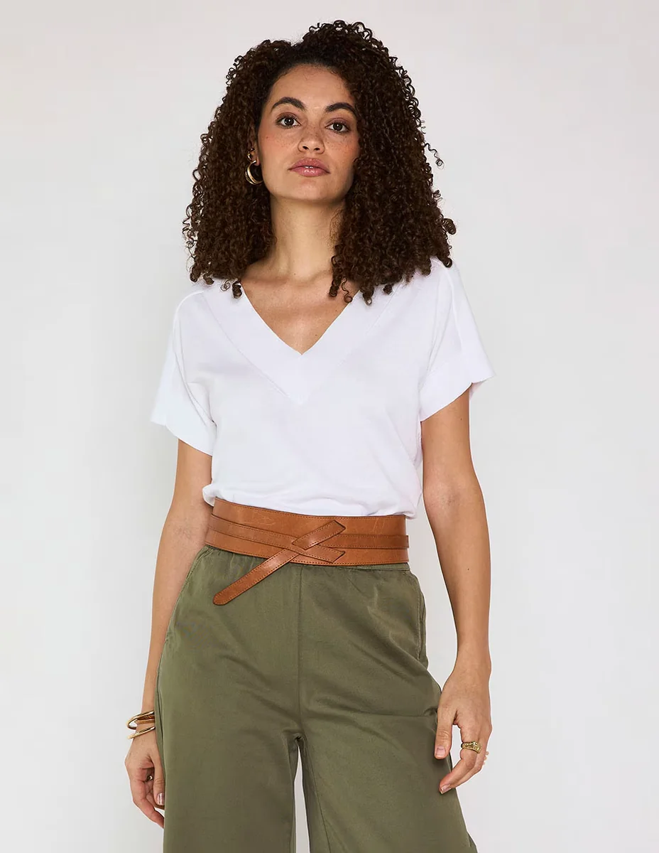 Blusa Maison 123 manga corta para mujer