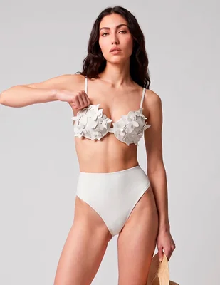 Brassiere map estampado floral para mujer