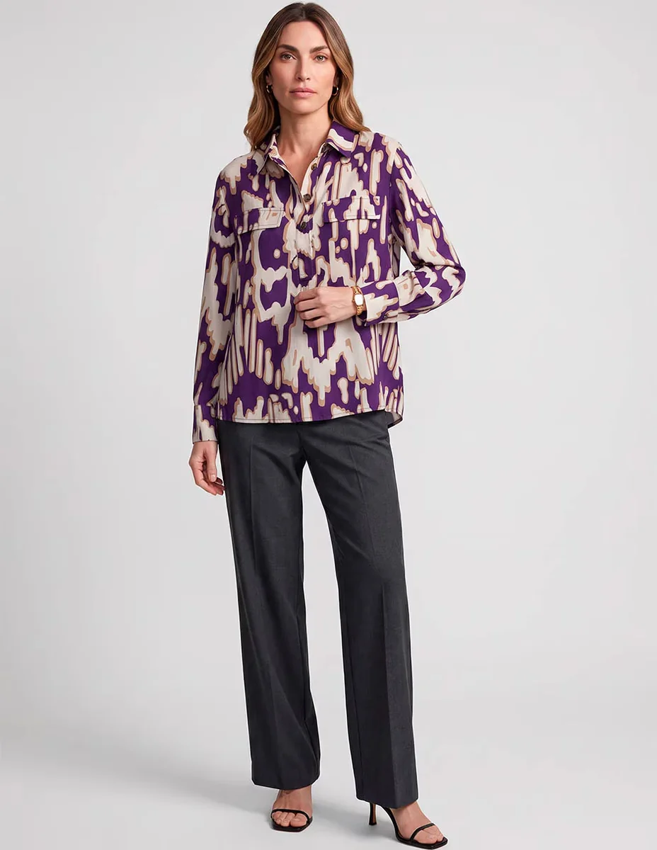 Blusa camisera damaia atelier para mujer