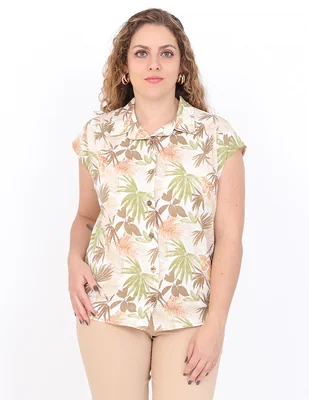 Blusa Duplan Petite manga corta para mujer