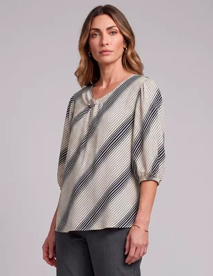 Blusa Damaia Atelier manga al codo para mujer