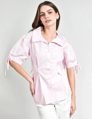 Blusa Roman Fashion manga corta para mujer
