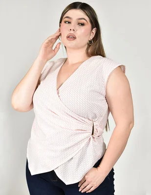 Blusa Roman Fashion manga corta para mujer