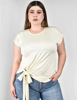 Blusa Roman Fashion manga corta para mujer