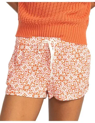 Salida de playa short Roxy con elástico para mujer