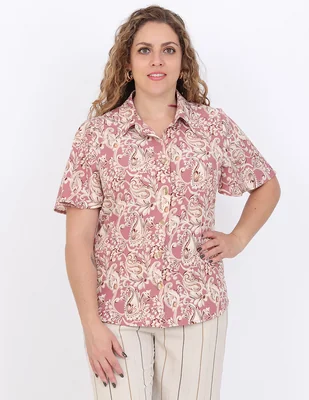 Blusa Duplan Petite manga corta para mujer