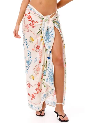 Pareo Agua Bendita con estampado floral