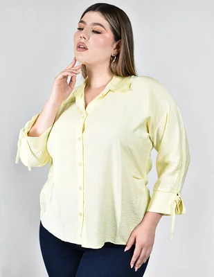 Blusa Roman Fashion manga 3/4 para mujer