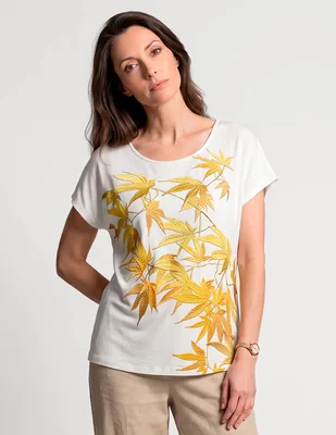 Playera damaia atelier manga corta para mujer