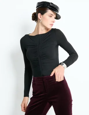 Blusa Pinko manga larga para mujer