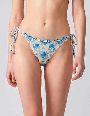 Bikini agua bendita estampado floral a la cadera para mujer