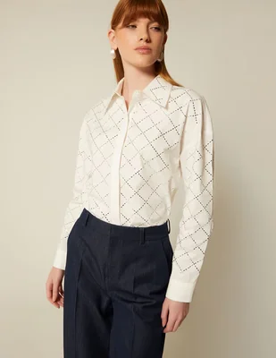 Blusa Studio F manga larga para mujer