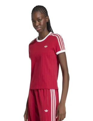 Playera manga corta Adidas Originals Adicolor cuello redondo para mujer