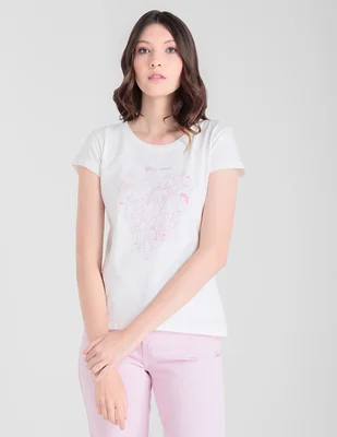 Playera manga corta 365 Essential cuello redondo para mujer