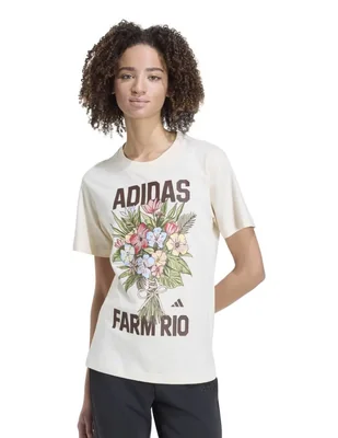 Playera manga corta Adidas Originals Brand Collaboration cuello redondo para mujer