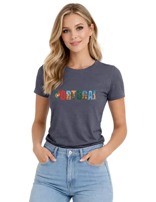 Playera manga corta Voltaica cuello redondo para mujer