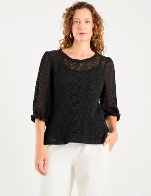 Playera manga 3/4 Morango cuello redondo para mujer