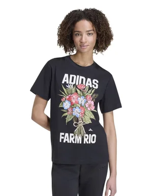 Playera manga corta Adidas Originals Brand Collaboration cuello redondo para mujer