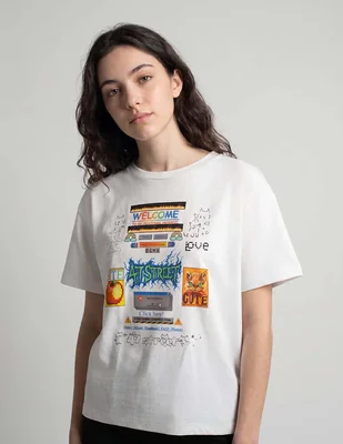 Playera manga corta 47St cuello redondo para mujer