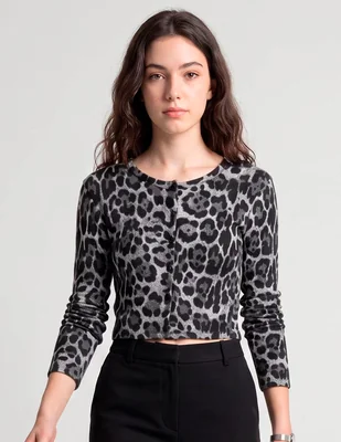 Playera manga larga sexy jeans cuello redondo para mujer