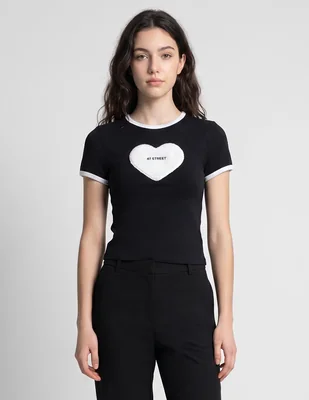 Playera manga corta 47St cuello redondo para mujer