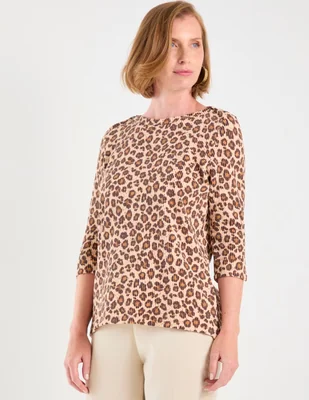 Playera manga 3/4 Morango cuello redondo para mujer