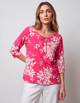 Playera manga 3/4 morango cuello redondo para mujer