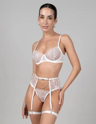 Set bra-panty-liguero Santa Diabla