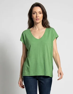 Playera manga corta Lieb Plus cuello redondo para mujer