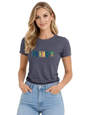 Playera manga corta Voltaica cuello redondo para mujer