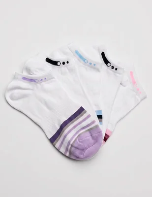 Set de tin punto blanco de algodón para mujer 5 pares