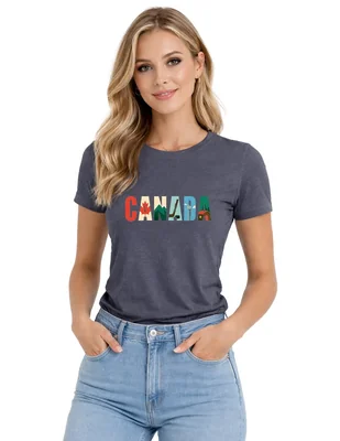 Playera manga corta Voltaica cuello redondo para mujer