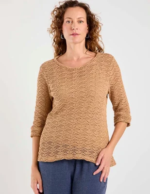 Playera manga 3/4 Morango cuello redondo para mujer