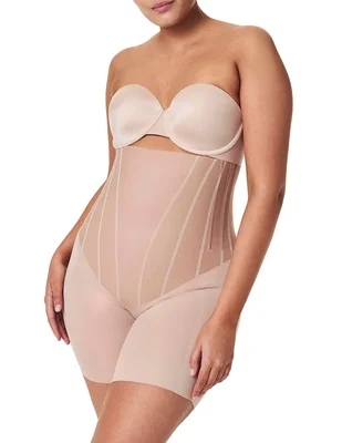 Faja tipo short spanx con compresión control de abdomen para mujer