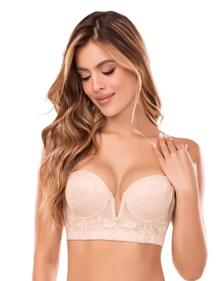 Brassiere escote profundo Toda Epoca Lenceria copa preformada para mujer