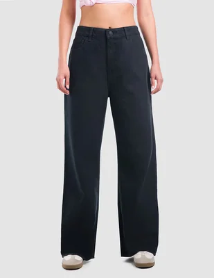 Jeans/Jegging/Jeans jogger Regular Wide leg OGGI JEANS Wide Leg Amplio Black corte Amplio para mujer