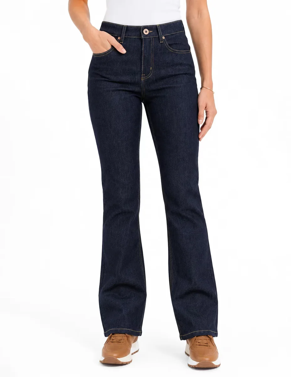 Jeans regular boot cintura foley's fd2615 para mujer