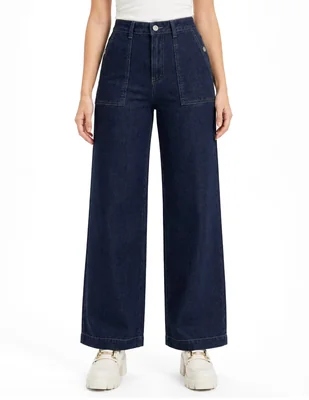 Jeans regular relajado foley's corte cintura para mujer