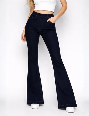 Jeans campana cintura alta OBS Jeans 25340-D para mujer
