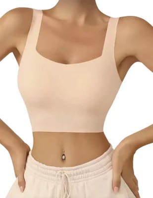 Brassiere deportivo Shapely copa removible seamless para mujer