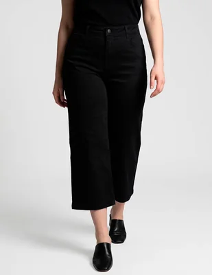 Jeans capri wide leg lieb plus para mujer