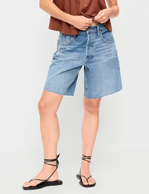 Jeans relajado cintura alta Old Navy para mujer