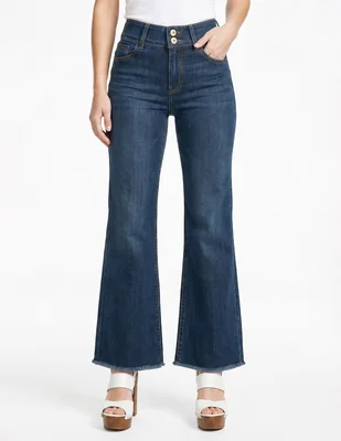 Jeans regular bota foley's corte cintura para mujer