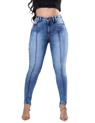 Jeans skinny Savi Jeans SB4691 corte cintura alta para mujer