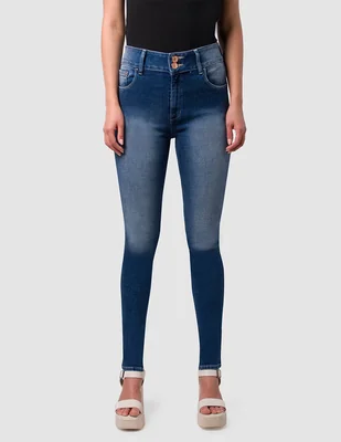 Jeans regular skinny cintura alta oggi jeans katia cintura alta para mujer