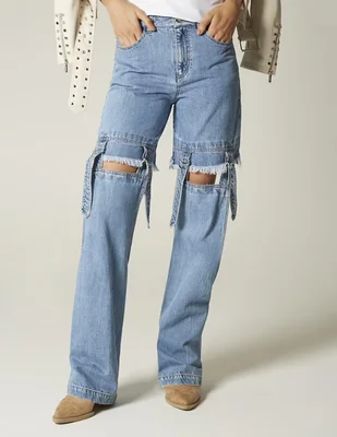 Jeans straight Studio F para mujer